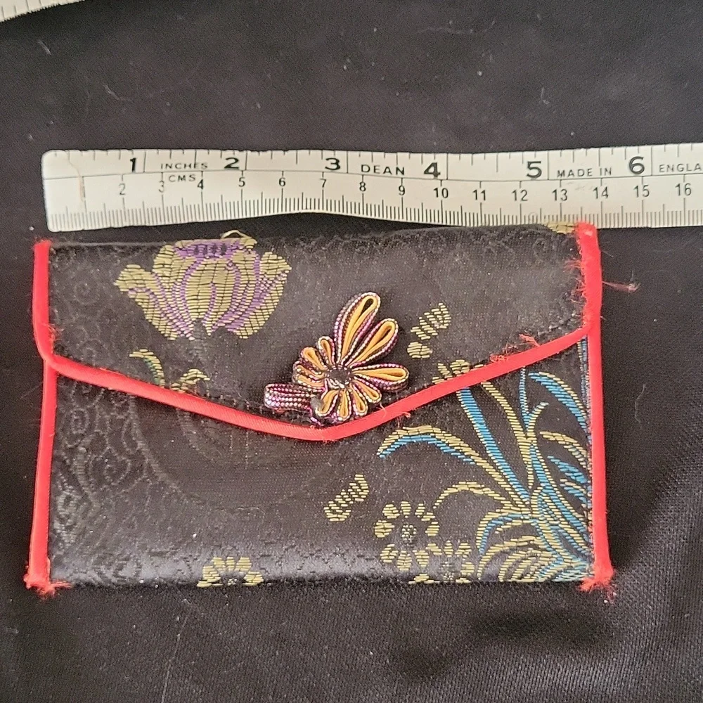Vintage Silk Jewelry Pouch